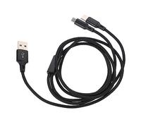 Operitacx Câble à Double Tête USB Type-c en Nylon Tressé, Câble De Données USB Rapide pour Rechargement, Compatible Appareils Mobiles, Usage Maison Bureau Voiture, Noir