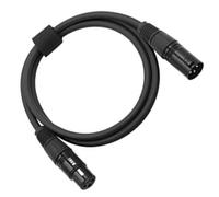 Operitacx Câble Audio Blindage Tressé Haute Densité Scène 3 Broches Équilibré en Cuivre avec Connecteur Métallique pour Installation Éclairage Dj et Synchronisation