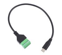 Operitacx Câble d'Extension USB-C vers 5 Broches Adaptateur Informatique Câble de à Vis de Données Accessoire pour Charge et Alimentation Pratique et Noir