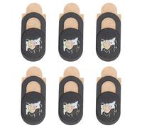 Operitacx Cache De Caméra Ultra-Mince Et Mini 6 Pièces pour Ordinateur Portable Et Tablette, Protection Confidentialité Anti-piratage, Noir, Compatible Usage Bureautique Et Voyage