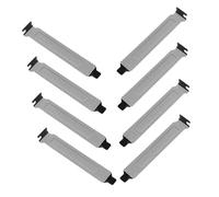 Operitacx Cache-Emplacement Pci avec Vis pour Ordinateur De Bureau, Plaquettes D'obturation en Fer Noir Perforé, Lot De 8 Pièces, Protection Anti-poussière pour Boîtier Pc