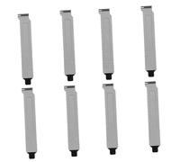 Operitacx Cache Fente Pci Protection la Poussière pour Boîtier Ordinateur 8 Pièces Noir en Fer avec Vis Design Simple et Élégant Compatible avec Emplacement Standard