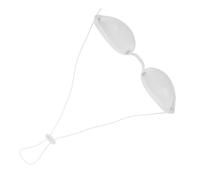 Operitacx Cache-œil Réutilisable Blanc en Tpu Ajustable Confortable pour Soins de Beauté et Lavage des Sourcils Protection Oculaire Légère et Pratique