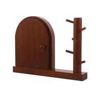 Operitacx Cache-interrupteur Mural en Bois Massif Petite Taille avec Motif Naturel, Plaque de Protection Décorative et Cache-prises Électriques pour Chambre et Bureau