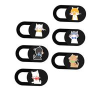 Operitacx Cache Webcam Coulissant pour Ordinateur Portable et Tablette en Abs, Lot de 6 Pièces, Design Chic et Pratique pour Protéger Vos Données Personnelles Facilement