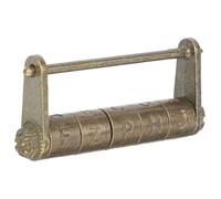 Operitacx Cadenas à Combinaison Rétro de Zinc avec Chinois Gravés Serrure Vintage Portable pour Valise Boîte à Bijoux et Armoire