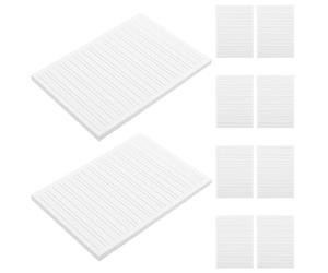 Operitacx Cahier d'exercices d'anglais ligné (10 pièces), pages blanches épaisses résistantes à l'encre, format standard pour les devoirs de vocabulaire en classe, 50 feuilles par