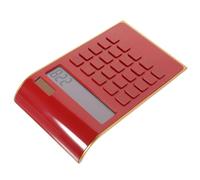 Operitacx Calculatrice D'éNergie Solaire, Petite Calculette De Poche, Portables Financier Calculateur Outil De Calcul pour éTudiants, LycéE, CollèGe - Rouge