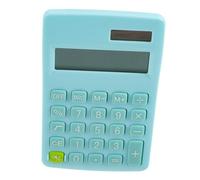 Operitacx Calculatrice Petite Scolaire Double Alimentation Solaire et Pile Écran Chiffres Design et Antidérapant Portable pour Étudiants et Usage Quotidien