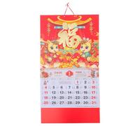 Operitacx Calendrier Mural Mensuel 2026, Grand Calendrier Annuel Lunaire à Suspendre, Agenda Papier Traditionnel Du Nouvel An Chinois Détachable avec Jours Fériés Multi-pays pour La Famille, La