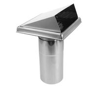 Operitacx Capot D'échappement en Acier Inoxydable 4 Pouces X 20 Cm Clapet Amovible, Hotte de Ventilation Murale Extérieure pour Sèche-linge, Protection Anti-intempéries pour Buanderie