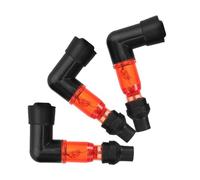 Operitacx Capuchons de Bougie D'allumage 3pcs pour Motos et Atv, Caoutchouc et Alliage, Design Facile à Remplacer, Compatible Tout Usage pour Performance Améliorée