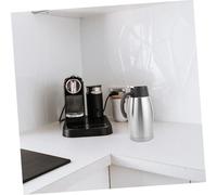 Operitacx Carafe Acier Inoxydable Verseuse Isolante pour Boissons Chaudes et Froides Compatible Café Thé Lait et Portable avec Couvercle Sécurisé