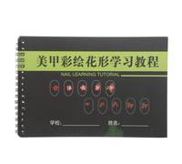Operitacx Carnet de Peinture pour Ongles en Papier pour Débutants Variété de Types D'ongles à Pratiquer, pour Apprentissage et Entraînement en Nail Art