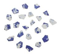 Operitacx Carreaux Mosaïque en Porcelaine Bleue et Blanche 500 G pour Décoration de Piscine et Art du Carrelage Soi-Même