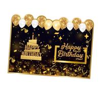 Operitacx Carte de Signature Anniversaire Noire et Album Mémoire pour Fête Dor pour Invités Journal à Écrire Souvenir Décoratif pour Anniversaire Femme