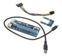 Operitacx Carte Graphique Externe Pci-e X16 pour Ordinateur Portable Mini Pci-e, Câble USB 60 Cm, Extension Gpu Externe Bleue, Accessoire Informatique pour Gaming et Multimédia