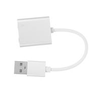 Operitacx Carte Sonore De La Carte Son Les Composants D'ordinateur Adaptateur Audio USB Adaptateur Stéréo Audio Convertisseur De Prise Casque Mélangeur De Carte Son Câble Audio Plastique