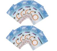 Operitacx Cartes de Test UV pour Reptiles 10 Pièces, Détection des Rayons Uv-c, Faciles à Transporter pour Terrarium en Pvc Adaptées aux Contenants en Verre Lors D'activités Extérieures