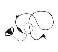 Operitacx Casque D'interphone à Contour d'oreille, Fil 130cm, PU Noir | Impédance 16 Ω, Sensibilité 54±2, Mains Ouvertes, Conversation Privée, pour Supermarchés et Entrepôts