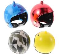 Operitacx Casques de Poulet en Plastique Réglables 4pcs pour Protection des Poules le Picage Accessoires pour Volaille