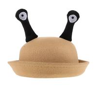 Operitacx Casquette Créative à Yeux D'escargot, Petit Chapeau Rond en Laine