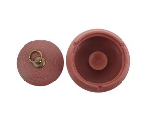 Operitacx Cendrier avec Fond Stable avec Couvercle Décoratif en Céramique Rose et Portable Expérience de Fumer Sécurisée et Protection Anti-Cendres pour Bureau ou Extérieur