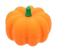 Operitacx Cendrier en Silicone Forme Citrouille Orange, Résistant Chaleur Chocs, Grand Contenant Couvercle, Accessoire Décoratif Pratique pour Bureau