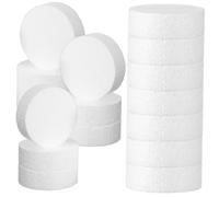 Operitacx Cercles en Mousse Ronde Cylindriques 24 Pièces 7,5 X 2,5 Cm pour Loisirs Créatifs Garçon et Filles Décoration Gâteaux Anniversaires Fête DIY