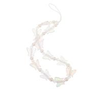 Operitacx Chaîne Décorative Pour Téléphone Portable Avec Pendentif Noeud Cordon Porte-clés Perles Fantaisie Dragonne De Téléphone