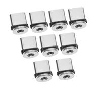 Operitacx Chargeur USB C Magnétique 9pcs Connecteur Aluminium, Facile à Installer, Embouts Rotatifs 360°, Compatible Téléphone Port USB Type-c 3a