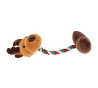 Operitacx Chien Qui Couine en Peluche, Renne de Noël, Doux | Design Xmas Mignon, pour Chien, Mâcher Léger, Décoration Festive, Usage Quotidien