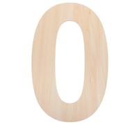 Operitacx Chiffre Zéro Bois pour Panneau Numéro Décoratif Plaque Bois Vierge pour Photos Anniversaire