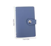 Operitacx Classeur Organisateur d'Argenté Bleu pour Billets avec Compartiments Multiples, Carnet d'Épargne Portable et Sécurisé, pour Gestion Budgétaire à Domicile Bureau, Organiseur de