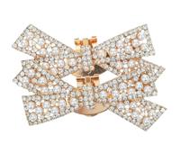 Operitacx Clips à Chaussures Nœud Étincelant Argenté pour Mariage et | Alliage Élégant Amovible, Décoration pour Sandales et Souliers Nuptiaux, Accessoire Chic Adapté aux Occasions Formelles