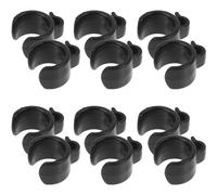 Operitacx Clips de Fixation en Plastique Noir, Diamètre 20mm, Faciles à Installer Lot de 20 pour Organiser Câbles pour Câbles Microphone en Voyage ou Utilisation Extérieure