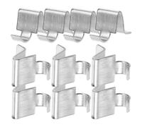 Operitacx Clips de Support d'Étagère Métalliques pour Armoires, 10 Pièces, Épaisseur 8 MM, Fixation Stable et Sécurisée pour Classeurs et Meubles de Rangement