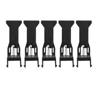 Operitacx Clips pour Caisse à Monnaie Maintien Sécurisé des Billets 5pcs en Plastique Noir , Légers et Compacts , Ressort de Tiroir pour Petites Mobiles