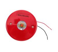 Operitacx Cloche Dalarme Manuelle Acier Inoxydable Rouge Bouton Dalarme de Sécurité Incendie Étanche Montage Mural pour Entrepôts Usines et Milieux Marins Signal Dévacuation Durgence Sonore