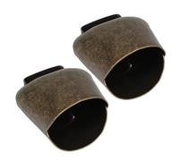 Operitacx Cloches Épaisses en Fer Bronze pour Moutons et Chevaux Lot de 2 Pièces 62 G Sonnaille Suspendue pour Identification et Protection en Ferme