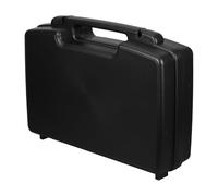 Operitacx Coffret de Rangement pour Outils en Plastique Rigide Noir 44,3 X 28,5 X 12,6 Cm, Mallette de Transport Verrouillable Compacte, Organiseur D'outils Multifonction pour Garage,