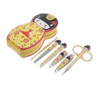 Operitacx Coffret Manucure Femme 6 Pièces en Acier Inoxydable Paquet de Rangement, Outil de Soin de Manucure pour Couper Ongles de Mains et Pieds, Pratique et Solide Couleur Aléatoire