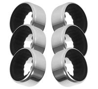 Operitacx Colliers Anti-Goutte et Design Élégant Lot de 6 en Acier Inoxydable Anti-Fuite pour Bouteilles de Vin pour Usage Quotidien et Bars