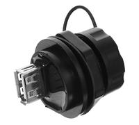 Operitacx Connecteur USB Étanche Femelle à Femelle pour Extension de Données Adaptateur Pass Through Monté Panneau avec Protection Résistant et Compatible USB Transmission Mbps