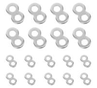 Operitacx Connecteurs à 8 Formes en Acier Inoxydable 20 Pcs, Fixations Métalliques Simples et Pratiques pour Plateaux de Table et Bureaux