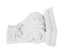 Operitacx Corbeaux Romanesques Sculptés Style Européen Support Décoratif Traditionnel Blanche Équerre Murale pour Décoration Intérieure et Extérieure Moulure de Colonne Appliquée Facile