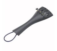 Operitacx Cordier pour Violon 3/4 et 4/4 en Alliage D'aluminium Noir | Cordelette Incluse, 4 Tendeurs Fins, Pièce de Rechange pour Entretien