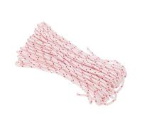 Operitacx Cordon de Démarrage à Tirette Nylon 10 M 4,5 MM pour Tondeuse | Design Rouge à Motifs, Surface Lisse, Prise Confortable, Compatibilité pour Taille-haie et Chaînes