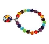Operitacx Couple Bracelet De Couple Bracelet 7 Chakras Avec Puzzle De Conscience Autistique Rond De Puzzle Bracelet De Colorées Bijoux Pour Bracelet Couple Bracelet Duo Couple