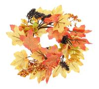 Operitacx Couronne de Feuilles D'érable Automne Décoraion, Fleur Soie